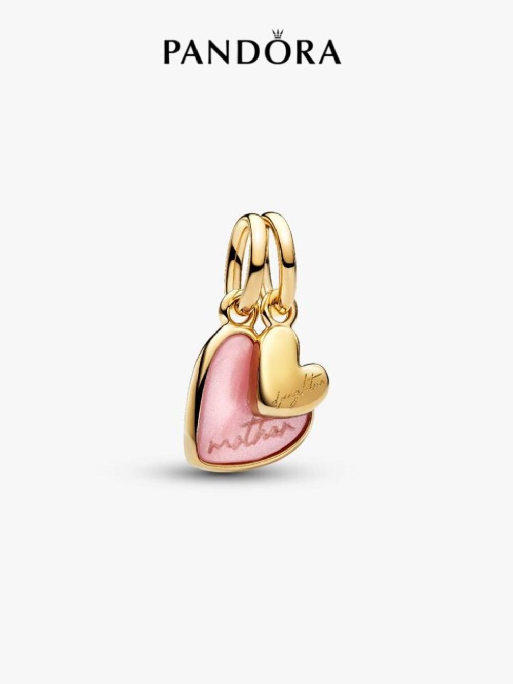 Pandora  Pink Mother & Daughter Splittable Dangle Charm